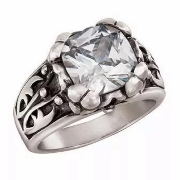 Silpada Sterling Silver Cubic Zirconia Blissful Thinking Ring Size 6 - Picture 8 of 12
